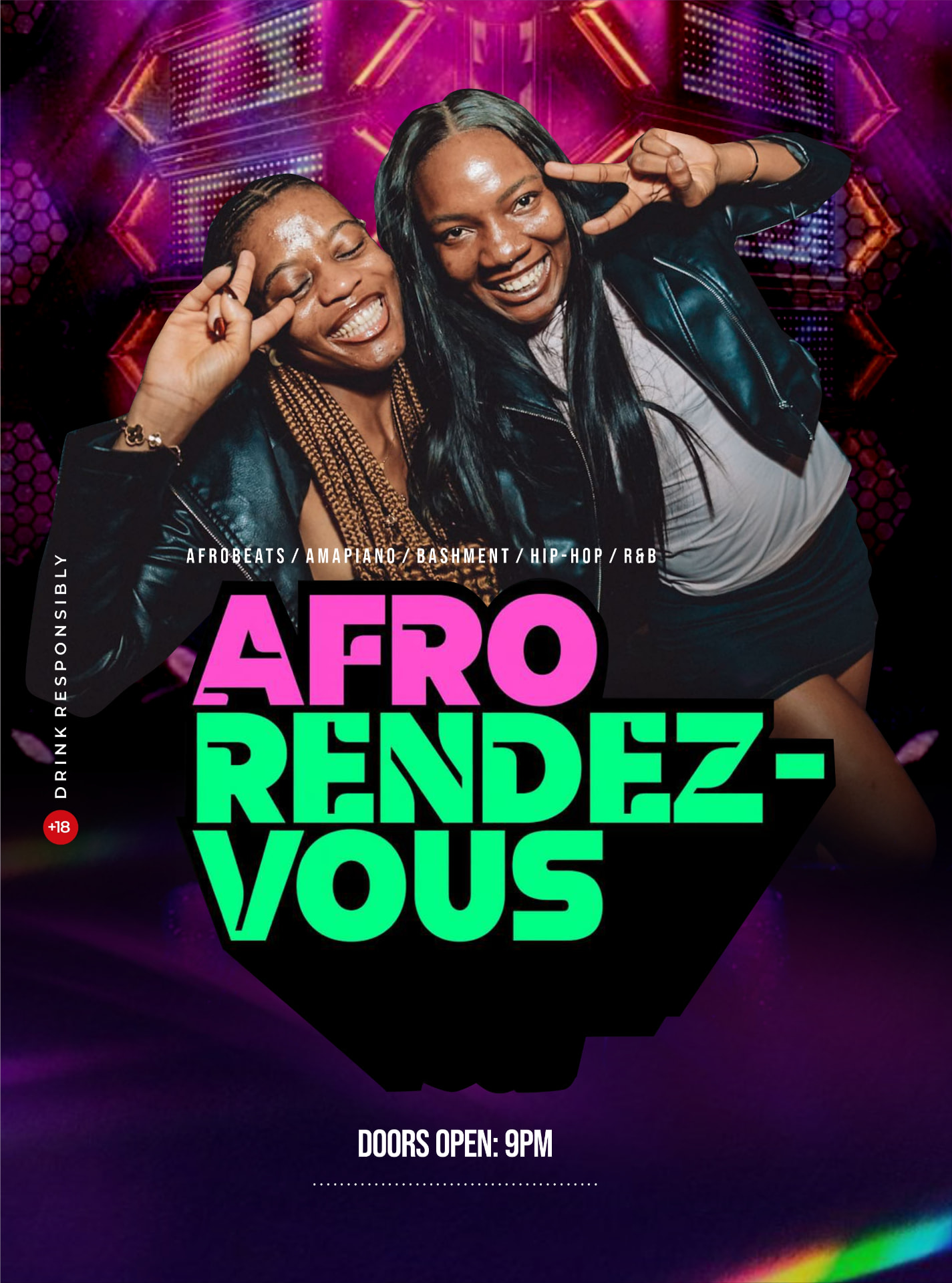 AFRORENDEZVOUS poster artwork — Sunday 27 December 2026, date to be confirmed
